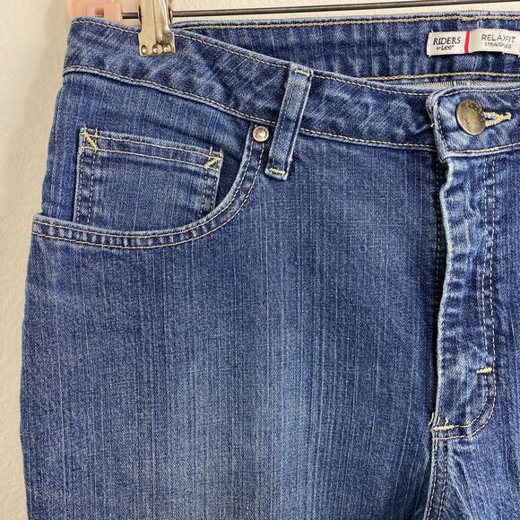 Lee Riders Blue Jeans 12 P 34x28 Relaxed Fit Straight Leg Mid Rise Stretch - Picture 2 of 14